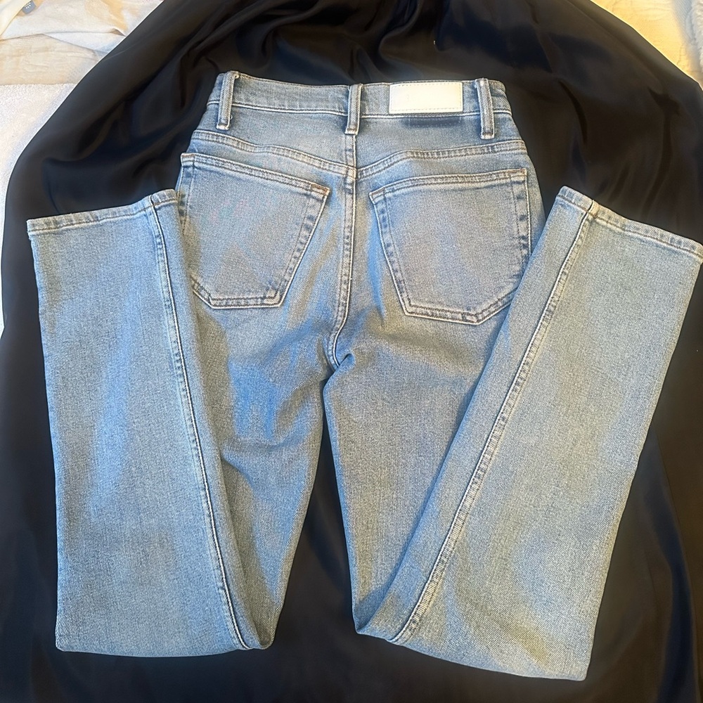 RE/DONE Mid 90’s Straight Denim 70’s Jeans Size 23 - Picture 3 of 10